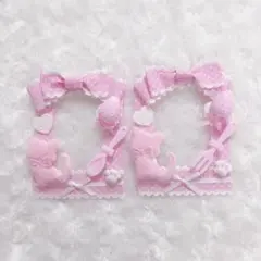 ホイップデコ トレカケースデコ 硬質ケース 量産型 ピンク 白