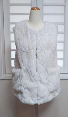 ザラ キッズ　ZARA Kids 13/14 フェイクファーベスト