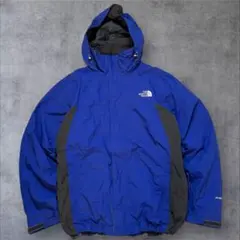 ノースフェイス HYVENT マウンテンパーカー 2重ライナー ブルー