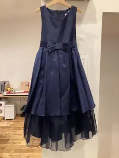 ゆめりすと ドレス 130 140 紺色 ネイビー 演奏会 コンクール