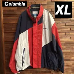 Columbia ナイロンジャケット XL 赤/青/白