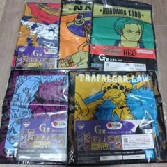 ワンピース　一番くじ　タオル　まとめ売り　ワノ国　RED