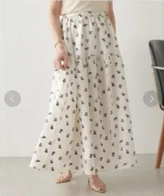 コラージュ ガリャルダガランテ スカート 白 ホワイト SS ドット