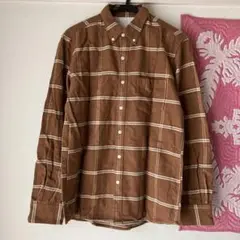 無印良品　フランネル　ボタンダウンシャツ