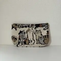 猫ちゃん柄のマルチポーチ