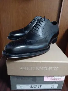 新品未使用 SHETLANDFOX 黒 25～25.5cm 7E