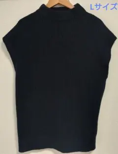 PIECE FACE ネイビー ニットベスト Lサイズ