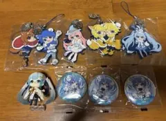 初音ミク 雪ミク ラバーキーホルダー あそーと フィギュア 缶バッジ