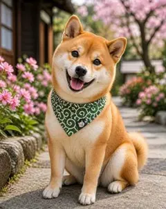 ダイヤモンドアートキット(柴犬、お座り)30x40cm