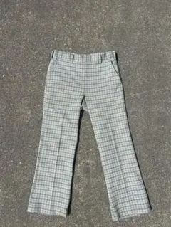 チェックフレアパンツ