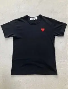 PLAY COMME des GARCONS ハートロゴTシャツブラックSサイズ