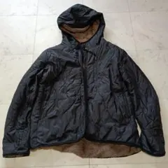 MidiUmi ミディウミ リバーシブル ジップアップ 中綿ブルゾン フード付き