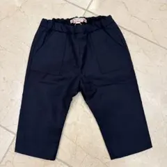 ★タグ付き新品未使用★ ボンポワン　ウール100% 長ズボン 12m 80 黒