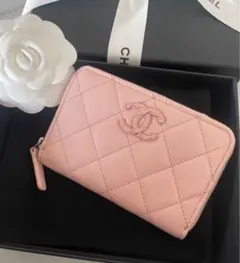 【SALE】CHANEL コインカードケース ピンク 新品 ミニ財布 箱付き