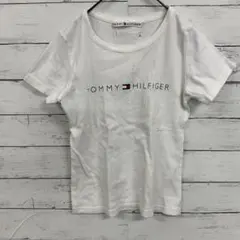 トミーヒルフィガー Tシャツ ⭐ロゴプリント 半袖 白 コットン 11　L
