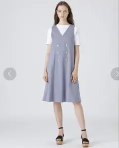 BLUE LABEL CRESTBRIDGEジャンパースカートセットアップ36