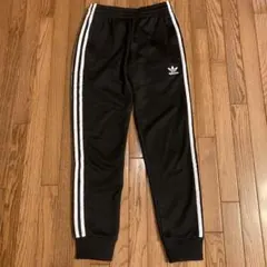 【美品】adidas 3本ライン ジョガーパンツ 黒
