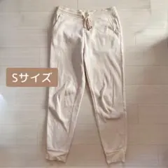 ユニクロ　オフホワイト　Sサイズ　ヒートテックボアスウェットパンツ