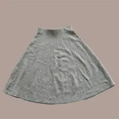 ウールブレンド フレアスカート