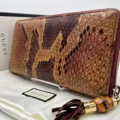 超美品‼︎ 激レア‼︎ GUCCI レディロック パイソン 蛇革 GUCCI - GUCCI グッチ カラフル GGマーモント パイソン 蛇革