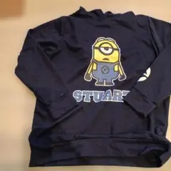 ミニオン プリント パーカー ネイビー