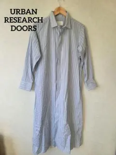 URBAN RESEARCH DOORS シャツワンピース ストライプ
