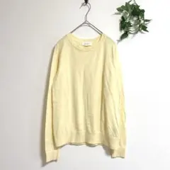 ＊FOREVER21＊カットソー 長袖ニット トップス イエロー M 薄手 春夏
