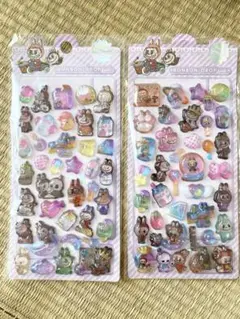 ラブブ　ボンボンドロップウォーターシール 2シートセット