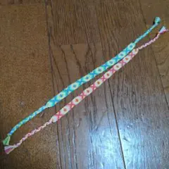 ハンドメイド　ミサンガ　2本セット