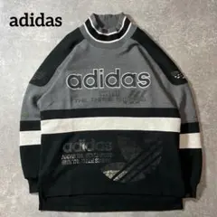 adidas アディダス デサント製 日本製 刺繍ロゴ スウェット