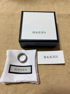 gucci グッチ リング インターロッキングG フラワー シルバー 14号