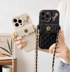 スマホショルダーiPhone16—11スマホケース 肩掛けストラップ付き