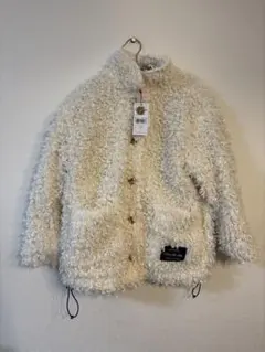 【新品】JENNI ボアジャケットコート 140cm アイボリー