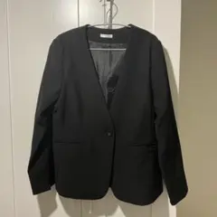 ハニーズ ノーカラージャケット ブラック L