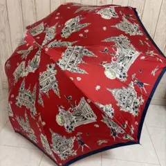 新品タグ付　レア　上海灘 SHANGHAI TANG シャンハイタン 傘　黒×赤 新品タグ付 レア 上海灘 SHANGHAI TANG シャンハイタン 傘 黒×赤