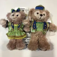 15周年.ダッフィーとシェリーメイ ぬいぐるみバッチストラップ