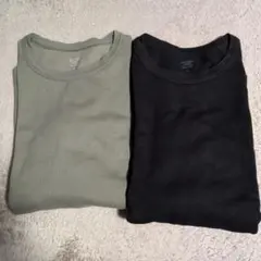 UNIQLOメンズLサイズ極暖カットソー2枚組