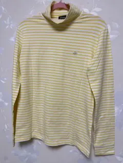 美品】PEARLY GATES ストライプ ハイネックシャツ サイズ3 - メルカリ