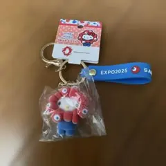 ミヤクミヤクハローキティ キーホルダー EXPO2025 フロッキー