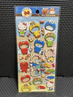 平成レトロ　ハローキティ　セサミストリート　シール　なりきりシール