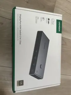 UGREEN 8K@60Hz Displayport KVM切替器 2入力1出力