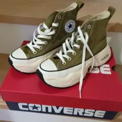 CONVERSE SURGETRAINER オリーブ 厚底ハイカットスニーカー