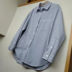 【白うさぎ様専用】GU.ジーユー.トップス.ストライプオーバーサイズシャツ