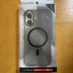 【本日限定価格】iPhone17ケース+simplism ブラック 2眼カメラ