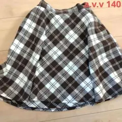 a.V.V チェックスカート 140cm