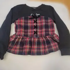 JENNI love 長袖カットソー チェック柄