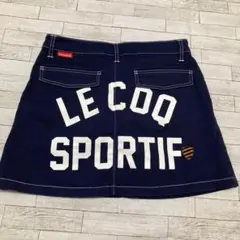 ネイビー　紺 ルコック　ゴルフ　ウェア　ウエア　スカート　Lサイズ