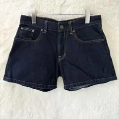 LOWRYS FARM デニムショートパンツ M 濃紺 美脚 夏のサムネイル