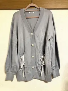 NOÉMIE ブルーグレー カーディガン