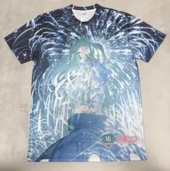 初音ミク グラフィックTシャツMusic & Fire Works